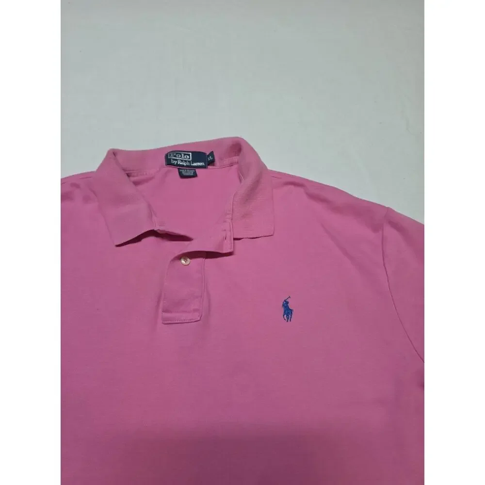 polo ralph lauren polo shirt Mens Size Xl Pink Short Sleeve Shirt